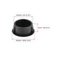 thumbnail image 3 of Hole Plugs Black Plastic 19mm(3/4-inch) Snap in Locking Hole Tube Fasteners Cover Flush Type Panel Plugs 50 Pcs, 3 of 3