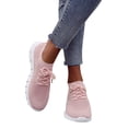 thumbnail image 4 of DYMADE Women's Lightweight Lace Up Breathable Mesh Flat Knit Sneaker Shoes, 4 of 6
