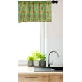 thumbnail image 3 of Ambesonne Geometric Window Valance, Retro Feelings Squares, 54" X 18", Sea Green Orange Purple, 3 of 3