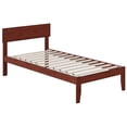 thumbnail image 2 of AFI Boston Solid Wood Contemporary Twin Platform Bed in Walnut, 2 of 7