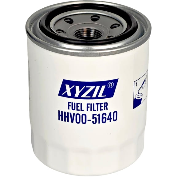 Fuel Filter HHV00-51640 Compatible with Kubota SVL95-2S SVL95-2SC Engine V3800 HHV0051640