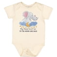 thumbnail image 3 of Inktastic My Nana Loves Me to the Moon and Back Elephant Family Boys or Girls Baby Bodysuit, 3 of 5