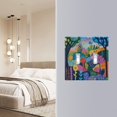thumbnail image 4 of Yayeee Toggle Light Switch Wall Plate 2-Gang 4.56"x4.48" Decorative Outlet Cover, Art Plants, 4 of 7