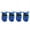 Blue, variant on GASTROPOD 4Pcs Dog Shoes Safety Reflective Straps Dog Boots Soft Rubber Sole Dog Booties Adjustable Elastic Strap Dog Rain Boots 5.3x4.7cm,Red