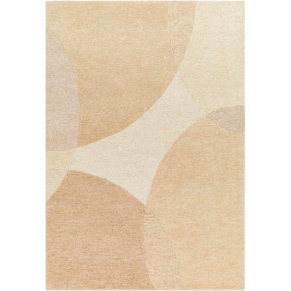 BoutiqueRugs Bogda Contemporary Area Rug - Light Beige, Faded Driftwood, Dark Beige - 2' x 3'