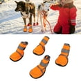 thumbnail image 6 of ZDM 4Pcs Dog Shoes, Soft Rubber Pet Dog Protector Puppy Booties with Reflective Straps for Outdoor Activities (M), 6 of 9