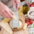 thumbnail image 3 of HomeLife 1 Set Stainless Steel Grater Cutter Manual Vegetable Slicer Easy Clean Multi-Purpose Kitchen Tool Ergonomic Handle Cheese Carrots Zucchini Pulp Kitchen Chopper, 3 of 13