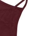 thumbnail image 4 of TKLPEHG Tank Top for Women Crew Neck Tank Top Lightweight Western Outfit for Women Fashion Leisure Solid Color Graphic Tee Regular Sleeveless Blouses Blouses (Wine,XXXXL), 4 of 6