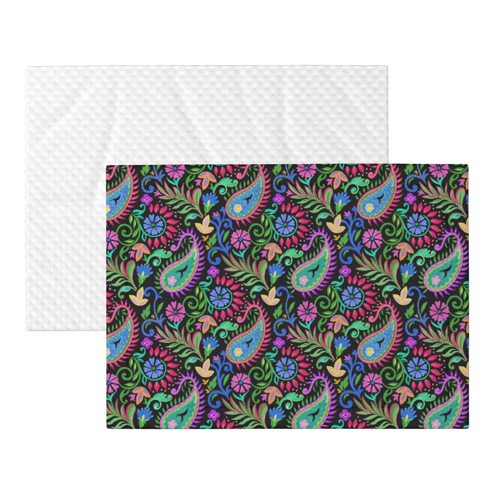 Naloa Watercolor Floral Paisley Dog Blanket, 3 Sizes Cat Blanket for Indoor Cats Large Medium Small Dog Gifts-Small