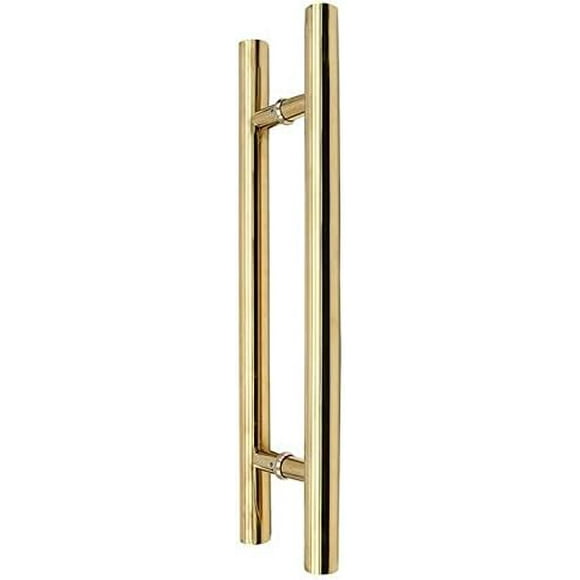 TOGU TG-8012 Poignée de Porte en Acier Inoxydable 1200mm/48 Pouces Style Barre/h/échelle Arrière pour Portes en Bois Massif, Bois, Verre et Acier, Finition PVD Or