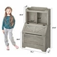 thumbnail image 2 of Organizador De Almacenamiento De Juguetes Para Niños, Estantería Para Niños Y Almacenamiento De Juguetes Con Tapa Flip-Top Y Cubby, Estanterías Para Niños De Madera, 2 of 8