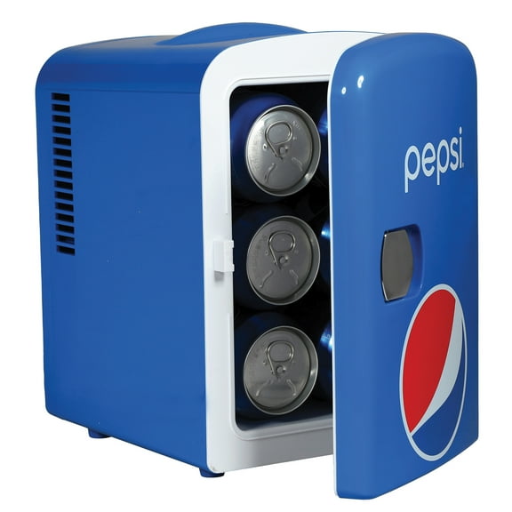 6-Can Portable Mini Fridge, Blue, MIS133PEPPT