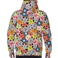 thumbnail image 7 of Fotbe Men's Hoodie with Beach Life Pattern - Kangaroo Pocket Pullover Hooded Sweatshirt, Perfect for Daily Wear, Travel, and Home-Medium, 7 of 7