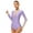 Light Purple, variant on Zaldita Womens Glittery Gymnastics Latin Dance Leotard Sheer Mesh Keyhole Ballet Bodysuits Top Blue L