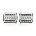 thumbnail image 1 of Paquete de 2 faros delanteros LED para automóvil de 7 pulgadas con haz alto / bajo blanco CACAGOO Faros de automóviles, 1 of 7