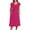 🔥 Hot Pink, variant on Sentmoon Dresses for Wedding Guest Summer 2026 Active Solid Color Short Sleeve Crew Neck Fitted Dress Regular Fit for Going Out and Party S