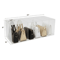 thumbnail image 5 of OnDisplay Deluxe 6-Slot 22" Clear Acrylic Purse Organizer for Closet Shelves | 10" Deep Handbag Storage (10" Deep), 5 of 7