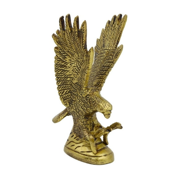 Natriel Majestic Brass Eagle Sculpture - Elegant Home Decor Showpiece