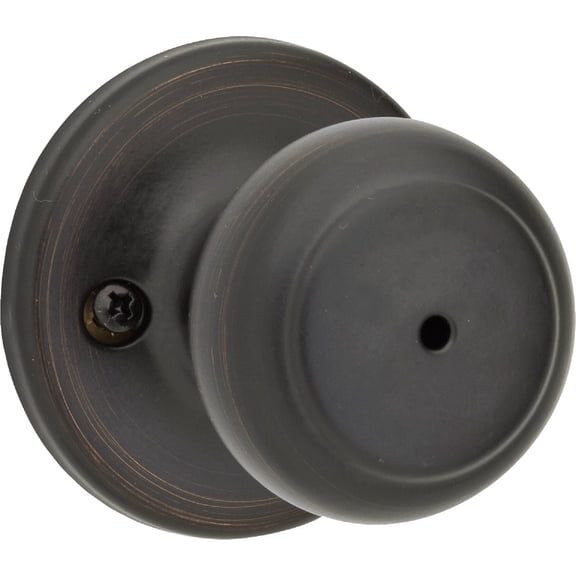 Kwikset 93001-630 Venetian Bronze Cove Privacy Knob Lockset — Residential Use, Standard Application
