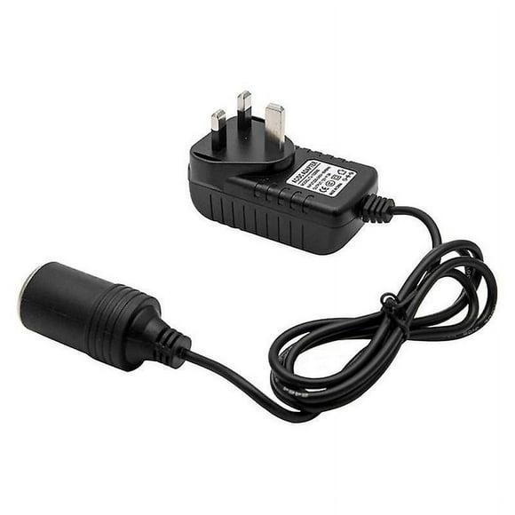 220V to 12V Portable Car Cigarette Lighter Socket Adapter Converter PartsUK Plug
