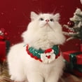 thumbnail image 3 of Collares Navideños Para Gatos Y Perros Collares De Ganchillo Para Gatos Gatos Amantes De Los Gatos Navidad Collares Tejidos A Mano Accesorios Para Mascotas Collar Trenzado Con Lazo Decorativo, 3 of 7