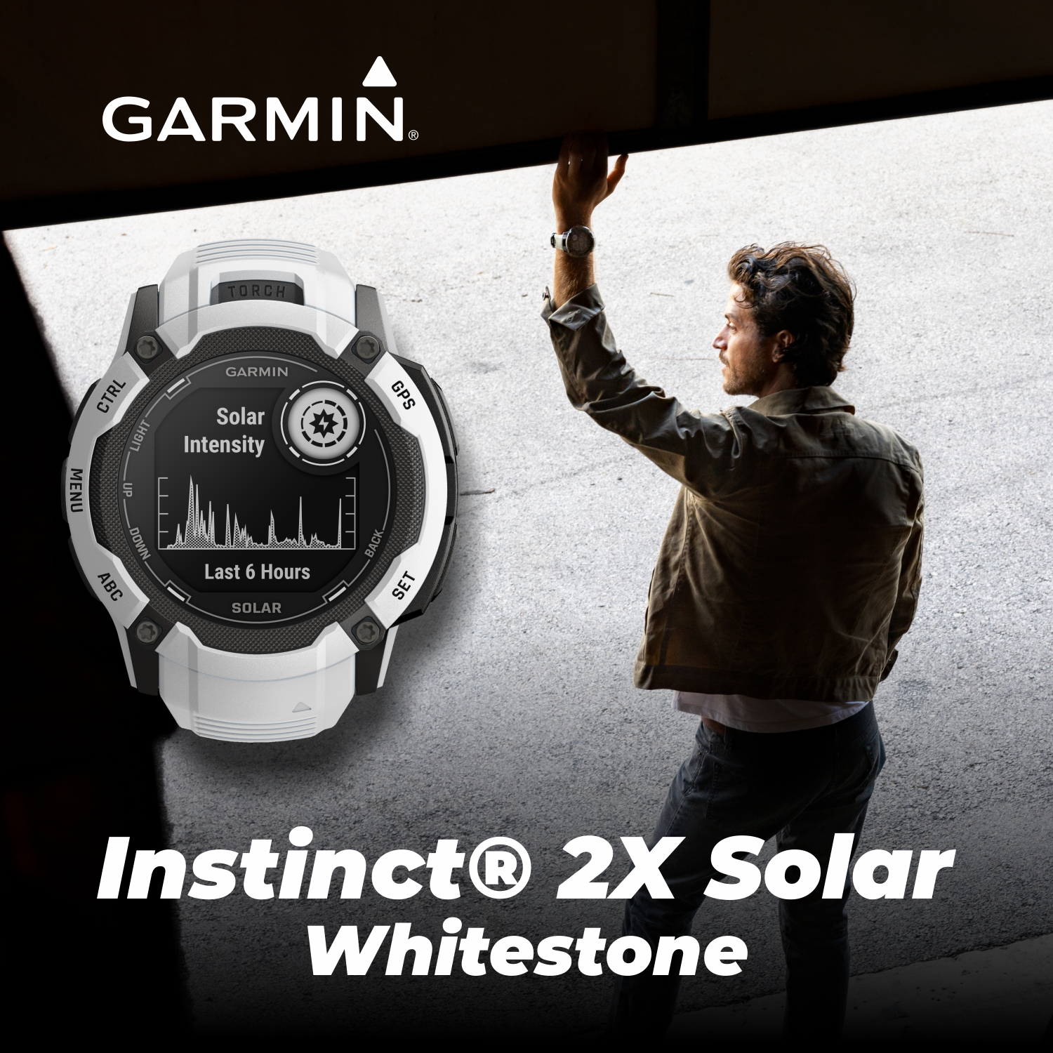 【美品】Garmin Instinct 2X Dual Power Garmin Instinct 2X Solar, Rugged Tactical Sport GPS
