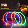 thumbnail image 2 of 5 collares de perro LED Flashseen, collar iluminado brillante recargable por USB, luces de collar de seguridad de TPU resistentes al agua cortables para perros pequeños, medianos y grandes, 2 of 5