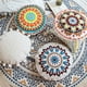 thumbnail image 4 of Funda de almohada redonda bordada a mano de estilo étnico marroquí para decorar el sofá de la sala de estar., 4 of 8