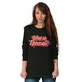 thumbnail image 3 of Cool Vaporwave What is Normal Saying Women Plus Size Long Sleeve Graphic Tee Brisco Brands 2X, 3 of 5