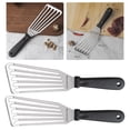 thumbnail image 5 of Slotted Fish Spatula Large Heat Resistant Fish Flippers Fish Turner for BBQ Cooking Gifts L Handle, 5 of 9