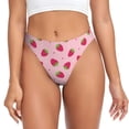 thumbnail image 1 of Fotbe Strawberries Tanga Sin Costuras para Mujer con Estampado – Panties Invisibles, Transpirables y Cómodos para Uso Diario-Medium, 1 of 5