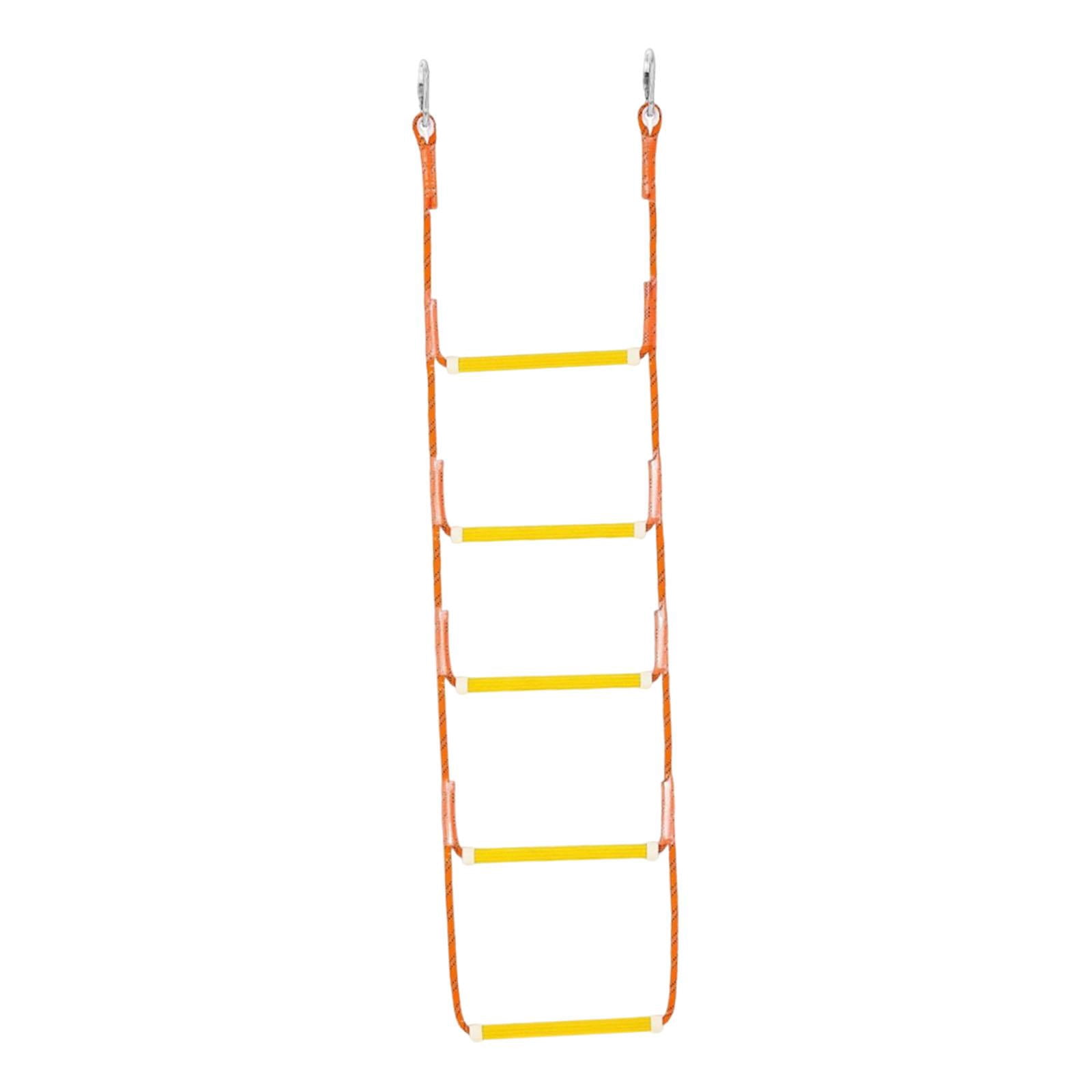 GARENDE Marine Rope Ladder Stable Non Slip Steps for Kayaking Pontoon Boats Sailboat 5 Steps 135x35cm