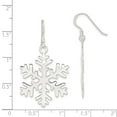 thumbnail image 6 of Auriga Fine Jewelry 925 Sterling Silver Snowflake Dangle Earrings for Women, 6 of 7