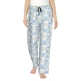 thumbnail image 2 of Lsque Cute Cat Print Women's Pajama Pants, Lounge Pant - Comfortable Home Wear,Elastic Waistband, Stylish Design-Small, 2 of 9