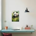 thumbnail image 4 of ZHONGYUTONG Panda Canvas Wall Art Cute Panda Pictures Prints Funny Woodland Animal Paintings Watercolor Artwork for Kids Room Nursery Decor Framed (12.00" x 18.00"), 4 of 6
