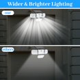 thumbnail image 4 of 4 Heads Security Flood Lights Waterproof Solar Street Light For Yard, Garage, 4 of 5