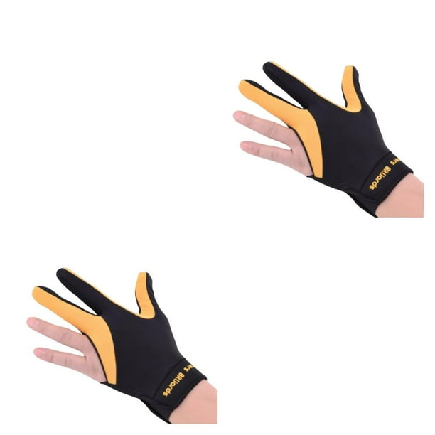 Eigraketly Accesorios de billar duraderos para jugadores profesionales amarillo negro 2Conjunto