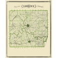thumbnail image 2 of Baskin 20x24 Gold Ornate Wood Framed with Double Matting Museum Art Print Titled - Lawrence Indiana - Baskin 1876, 2 of 4