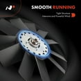 thumbnail image 4 of A-Premium Engine Radiator Cooling Fan Blade Compatible with BMW 325 1988, 318i 1992-1998, 318is 1992-1997, 318ti 1995-1999, 325i 1988-1993, 325is, 325iX, 525i, 528e, 535i, 535is, 635CSi, M5, M6, Z3, 4 of 8