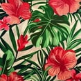 thumbnail image 6 of WYYP Red Flowers Green Leaves Floral Round Tablecloth Waterproof 100% Polyester Fiber for Picnic Dining Kitchen Farmhouse White, 6 of 8