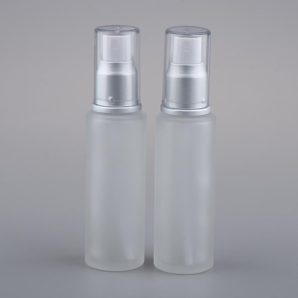 Gazechimp 3x2Pcs Empty Glass Bottles Cosmetic Makeup Travel Lotion Containers 50ml Spray