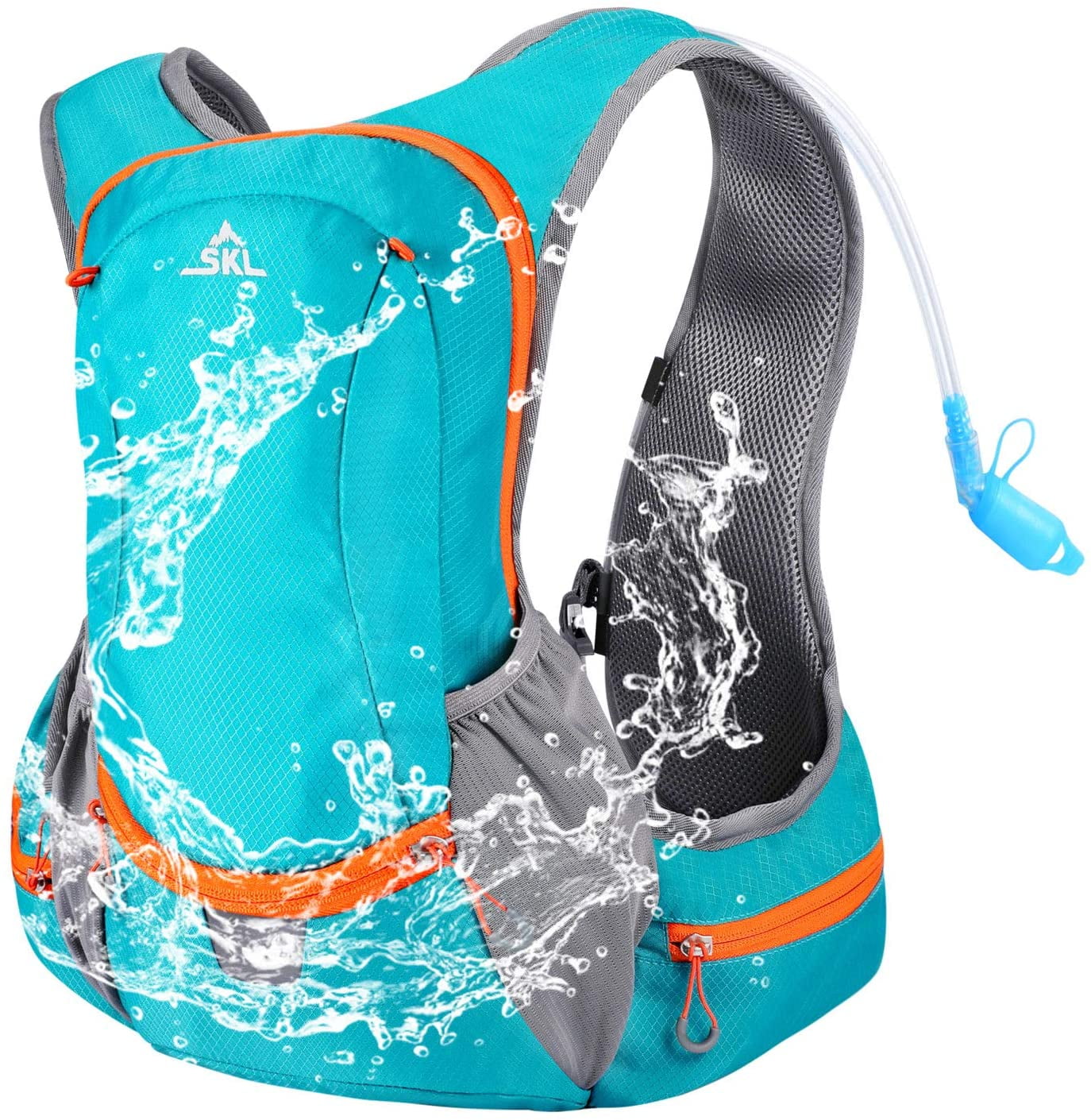 Light Weight Adjustable Waist Outdoor Gear for Cycling Hiking Running Climbing BPA Free Hydration Backpack with 2L Water Bladder Outdoors Hydration Pack 