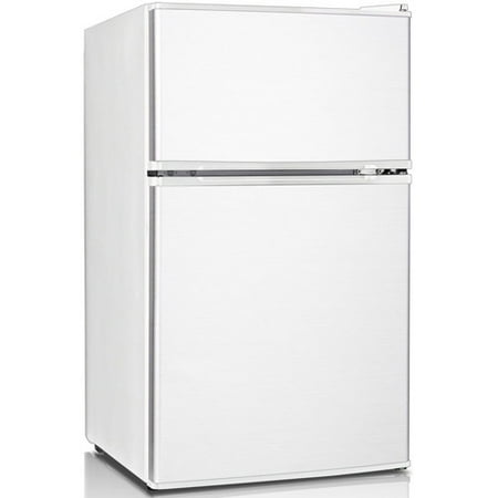 Keystone Energy Star 3.1 Cu. Ft. Compact 2-Door Refrigerator/Freezer, White, KSTRC312CW