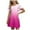 Hot Pink, variant on Gubotare Toddler Casual Dress Baby Girl Smocked Dress Summer Casual Short Sleeve Dresses Floral Print Sundress Princess Dress for Toddlers Size 7-8T (Purple,7-8 Years)