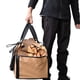 thumbnail image 1 of Portador de leña para leña, bolsa de transporte de madera de lona resistente, soporte portátil para leña para exteriores con asas para correa para el hombro, 1 of 5