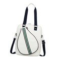 thumbnail image 3 of DYNWAVECA Tennis Bag Water Resistant Racquet Holder Practical Pouch Fashion Professional Tennis Racket Bag for Outdoor Travel Beginners white crossbody, 3 of 9