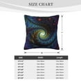 thumbnail image 4 of ZICANCN Abstract Fractals Spiral Decorative Throw Pillow Covers, Bed Couch Sofa Decorative Knit Pillow Covers for Living Room Farmhouse, 22"x22", 4 of 8