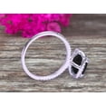 thumbnail image 5 of 2.05 Carat Cushion Cut Black Diamond Moissanite Engagement Ring on 10k White Gold, 5 of 6