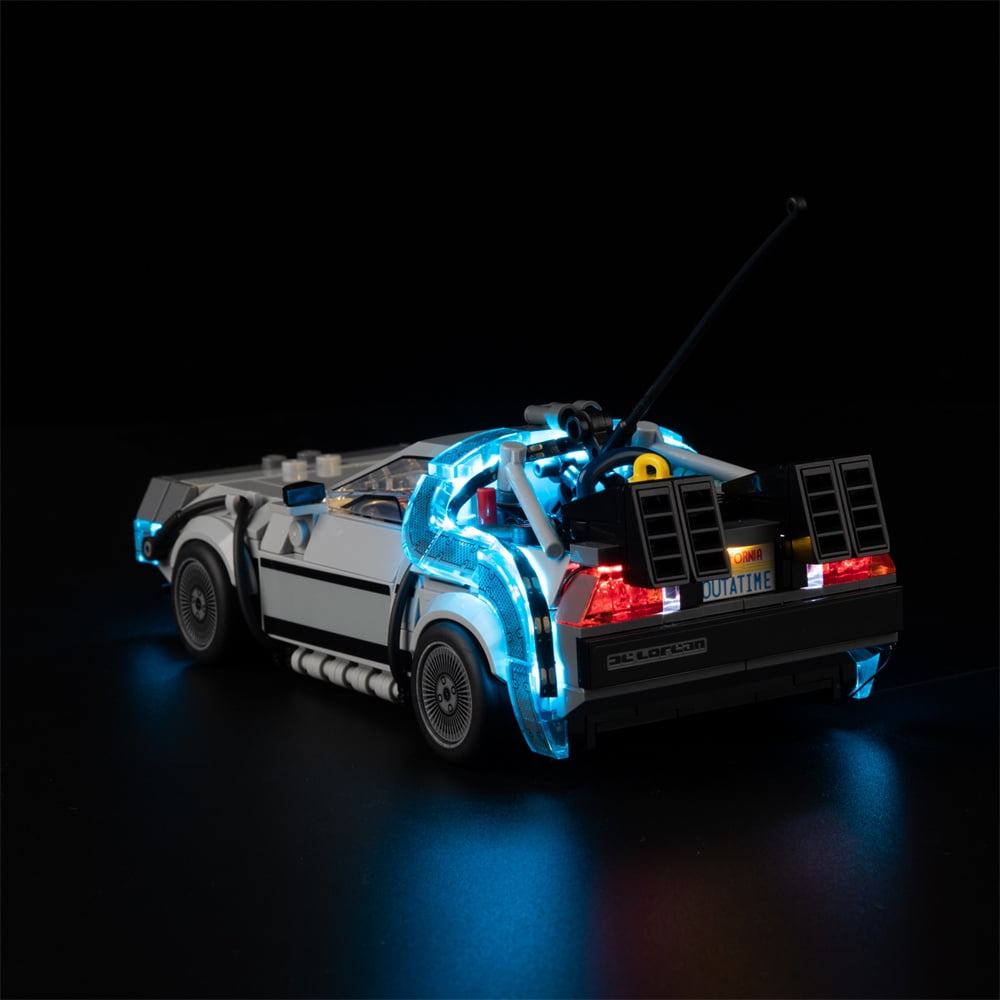 QC Ltbrick Led Light Kit Lighting Set Compatible With The Lego Speed Champions Time Machine from Back to the Future 77256 Building Toy for Kids Building Blocks Without Lego Set