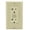 Ivory, variant on Leviton 126-AFTR2-00T 20 Amp 125 Volt Light Almond SmartlockPro Outlet